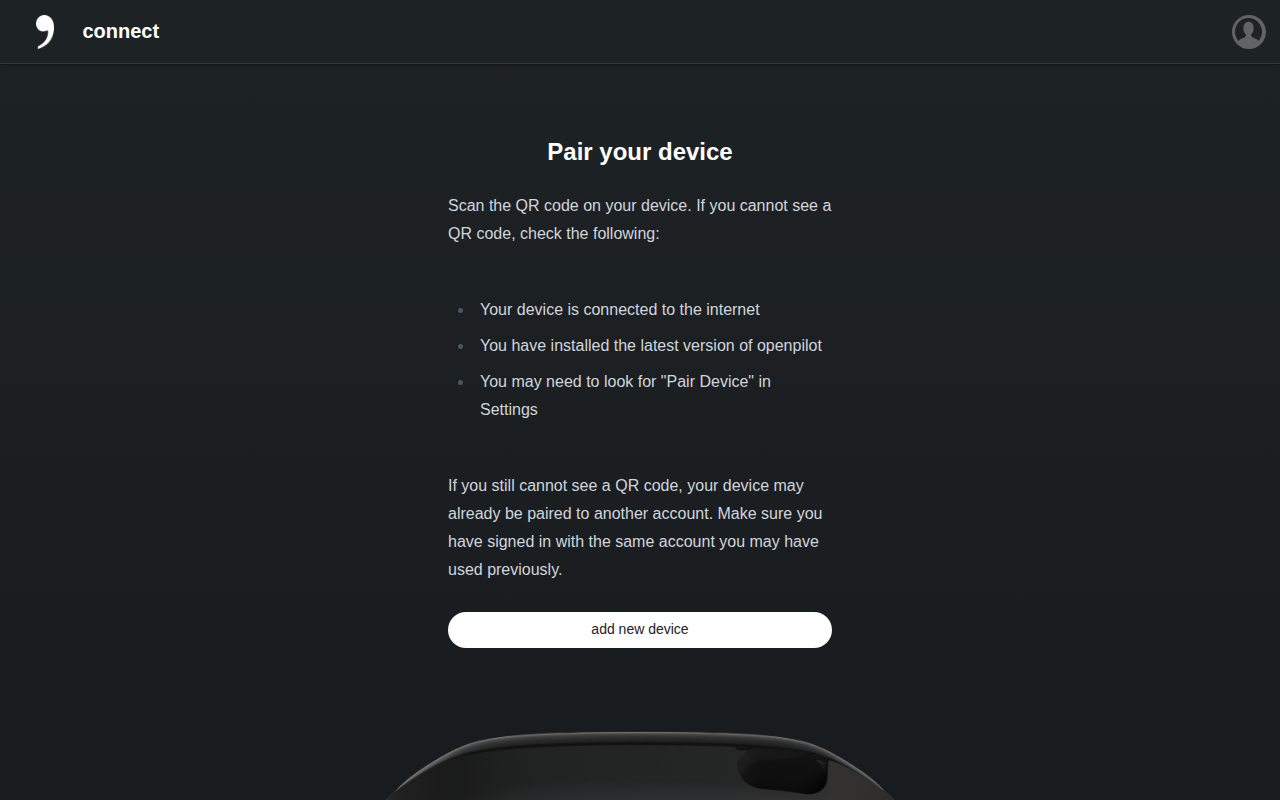 Pair a device desktop