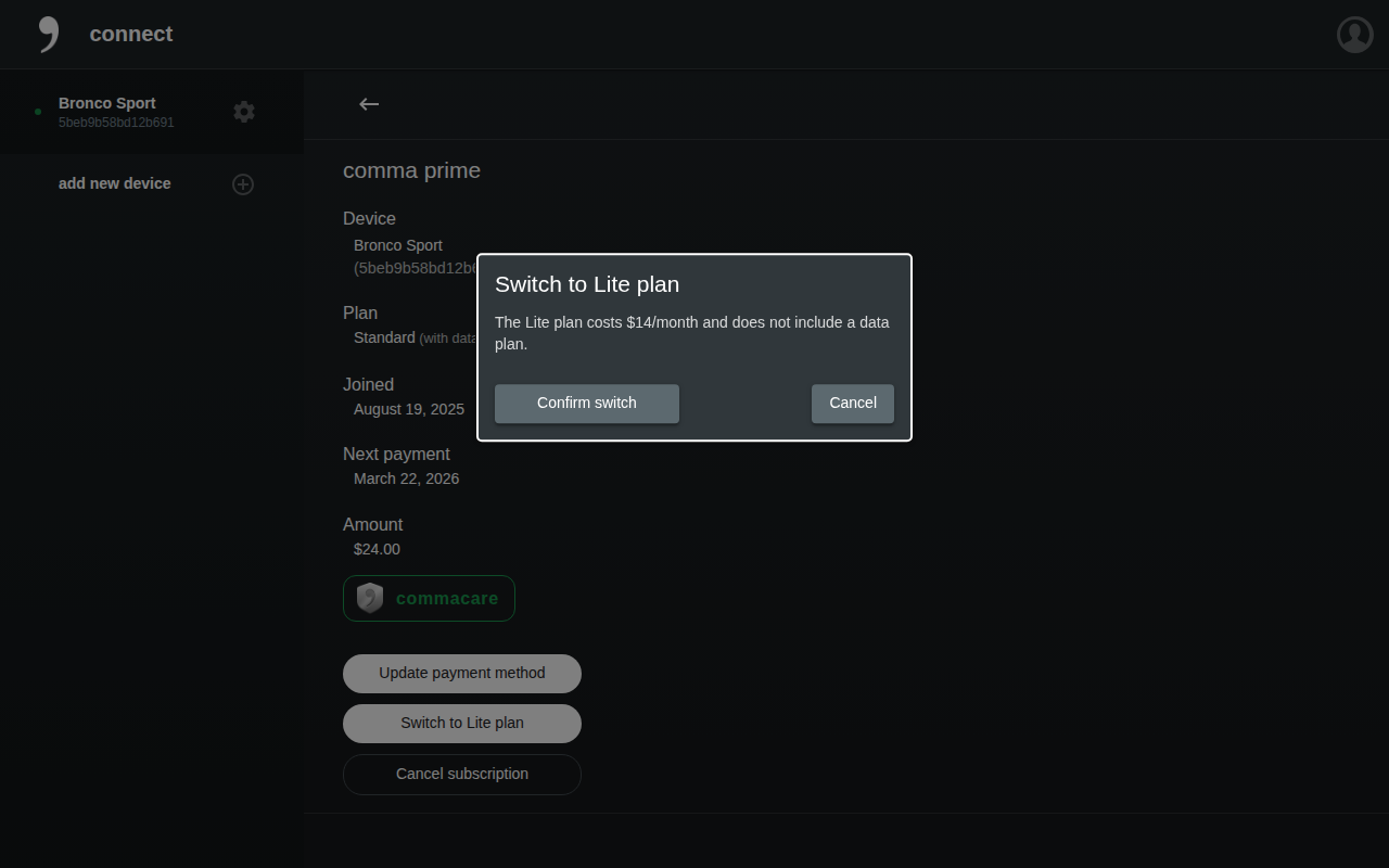 Switch prime plan modal desktop