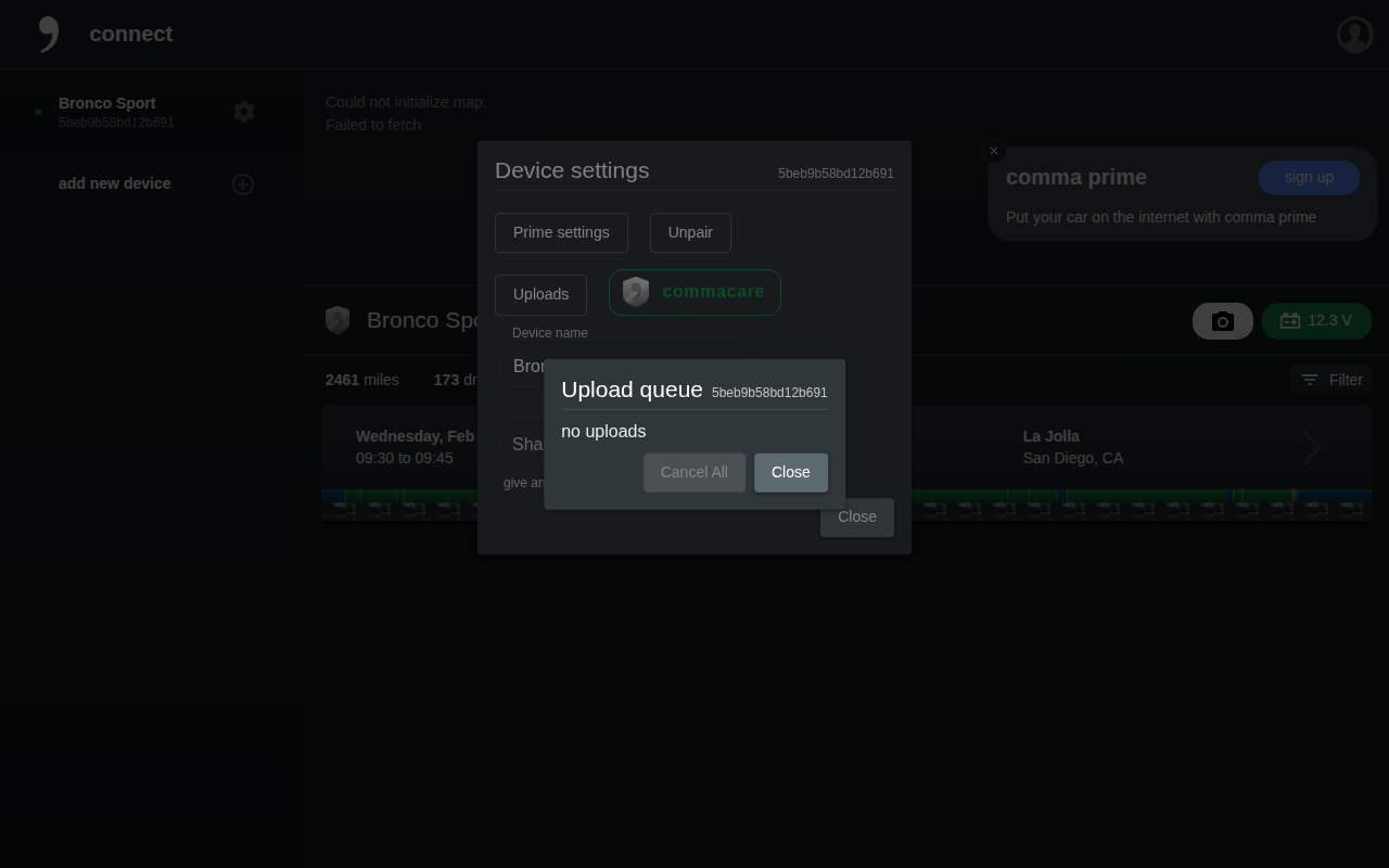 Upload queue modal desktop